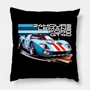 Ford GT40 24 hours of Le Mans Pillow