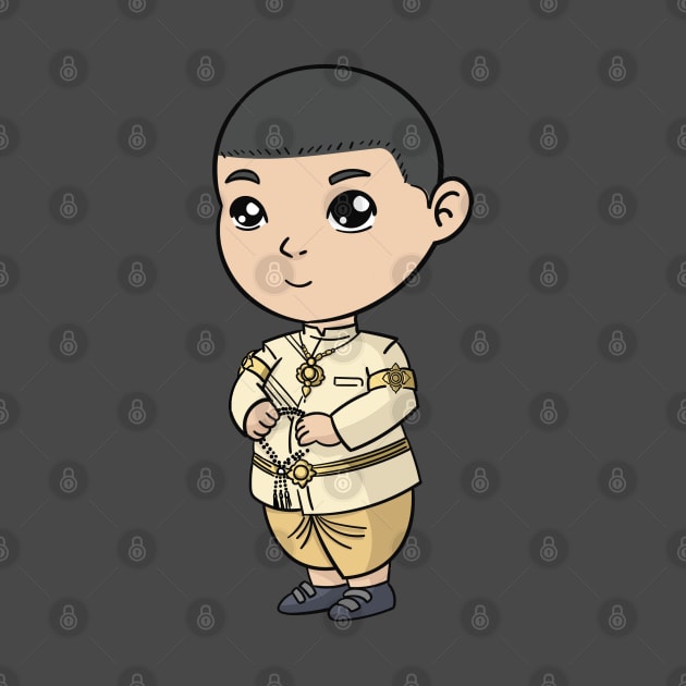 Khmer Cambodian Child Chibi Character by KhmeRootz