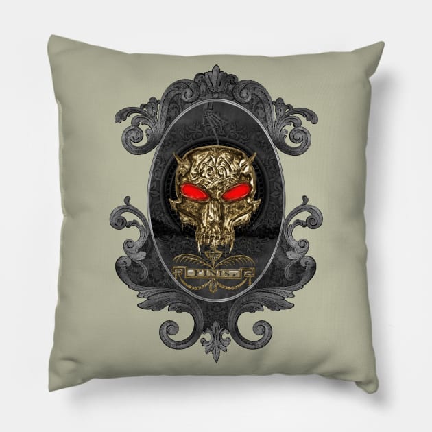 Awesome skull Pillow by Nicky2342