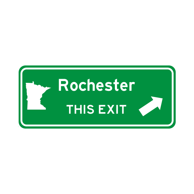 Rochester, Minnesota Highway Exit Sign by Starbase79