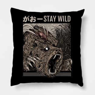 The Angry Bear Pillow