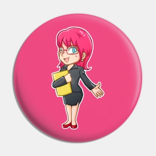 Office girl Pin