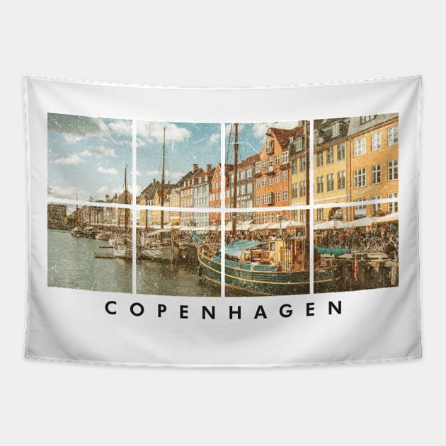 Copenhagen Denmark vintage Tapestry by SerenityByAlex