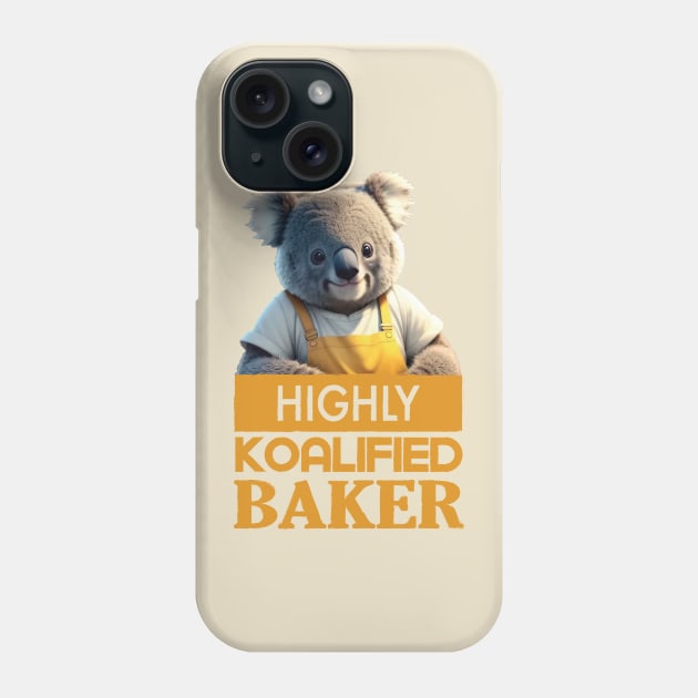 Just a Highly Koalified Baker Koala 3 Phone Case by Dmytro