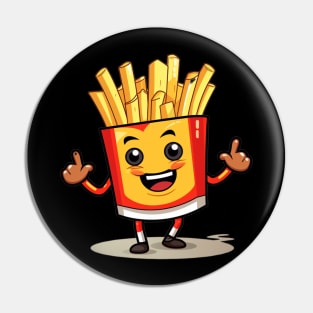 kawaii french fries T-Shirt cute potatofood Pin