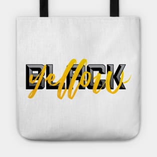 Black and Yellow Pittsburgh Fan Design Tote