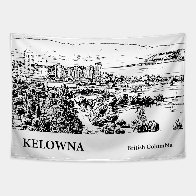 Kelowna British Columbia Tapestry by Lakeric