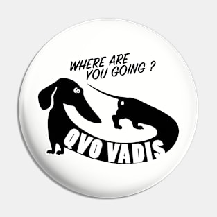 WHERE ARE YOU GOING ? QVO VADIS Pin