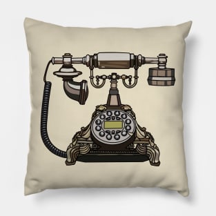 Telephone cartoon illustration Pillow