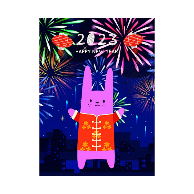 Happy New Year 2023 - Year Of The Rabbit by Korey Watkins