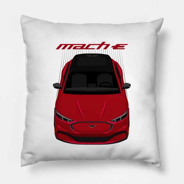 Ford Mustang Mach E SUV - Rapid Red Pillow by V8social