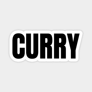 Curry Word - Simple Bold Text Magnet