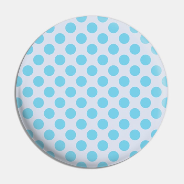 Pastel Blue Dots Pattern on a Gray Background Pin by CoastalDesignStudios