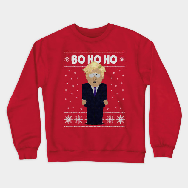 Bo Ho Ho Boris Johnson Christmas Crewneck Sweatshirt Teepublic Au