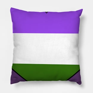 Genderqueer Heart Pillow