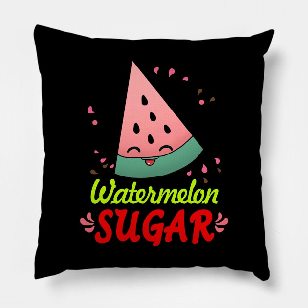 Watermelon Sugar Pillow by RainasArt