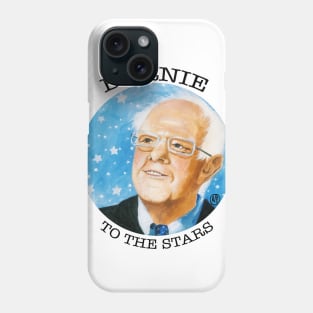 Bernie To The Stars -black design Phone Case