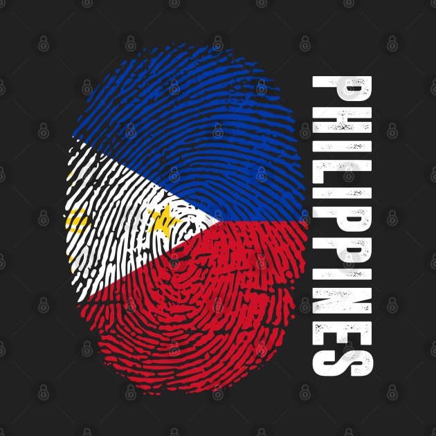 Philippines Flag Fingerprint My Story DNA Filipino by Your Culture & Merch