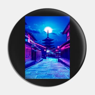 Yasaka Pagoda Cyberpunk tone Pin