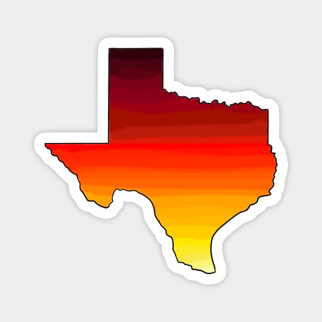 Texas Sunset Magnet by PattyT