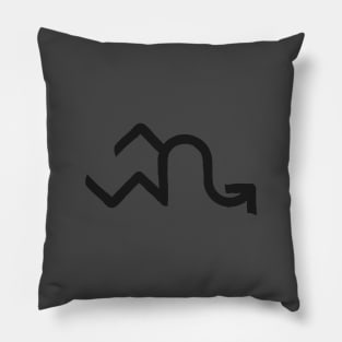 Aquarius and Scorpio Double Zodiac Horoscope Signs Pillow