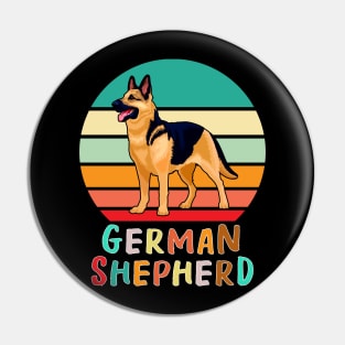 Vintage Retro German Shepherd Pin