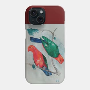 King Parrots - bird art by Garry Greenwood - Parrot design Phone Case