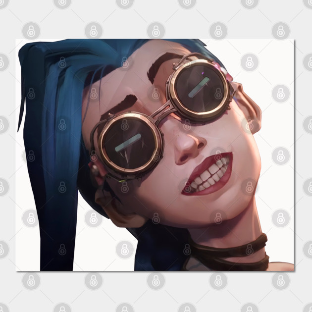 Disover Funny Cute Jinx Face (Choose Your Background Color) - Jinx - Posters and Art Prints