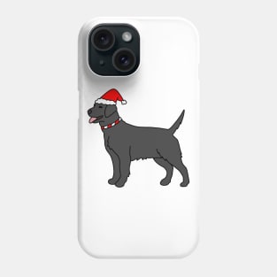 Black Christmas Dog Phone Case