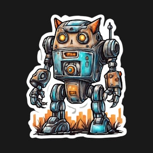 Robot Drawing Art T-Shirt