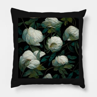 White Roses Pillow