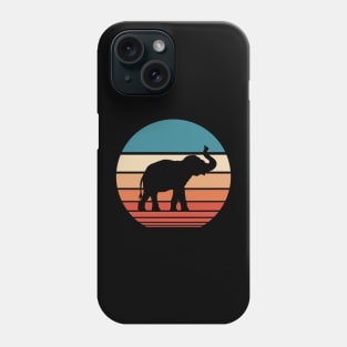 Elephant Retro Sunset Phone Case