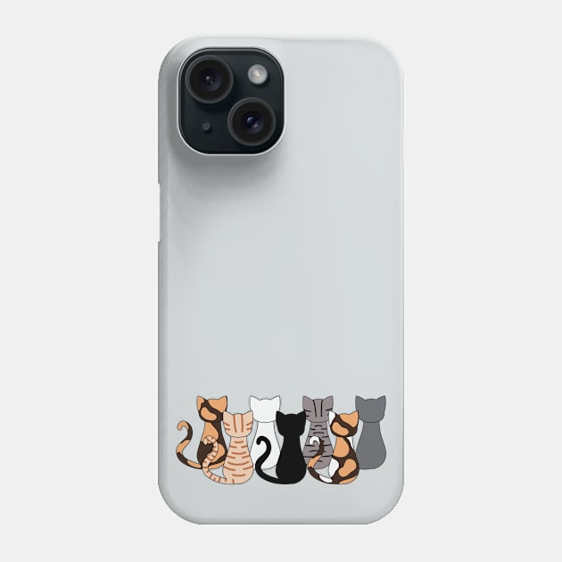 Seven Cats Phone Case by Cheesy Pet Designs