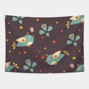 Bird Pattern Tapestry