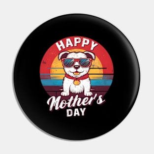 HapMother'S Day With Cut Dog Quote Moms Pin