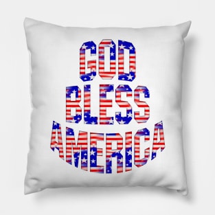 Patriotic God Bless America Pillow