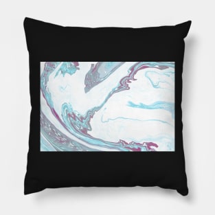 Blue and Purple Marble Pillow