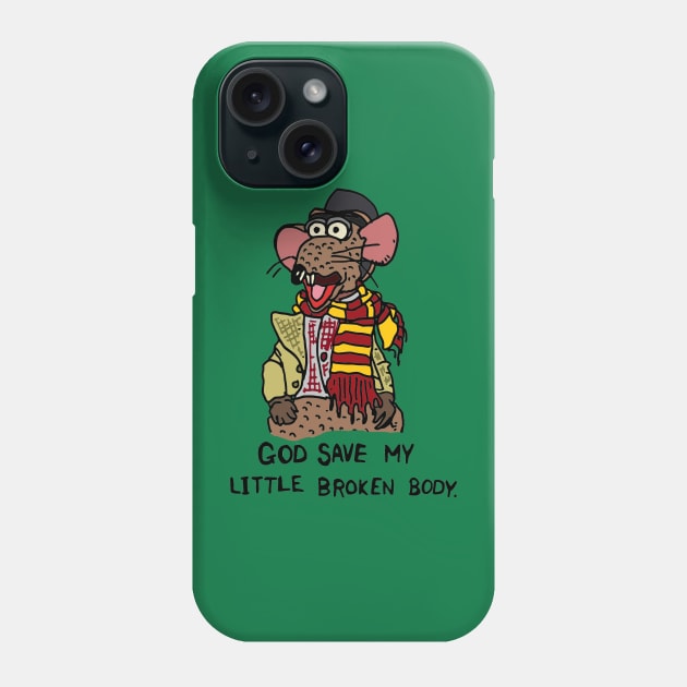 Muppet Christmas Carol - Rizzo's little broken body Phone Case by JennyGreneIllustration
