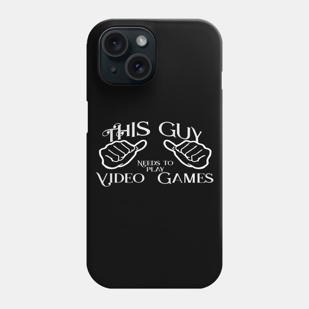 This guy needs to play video games Phone Case by Edward L. Anderson 