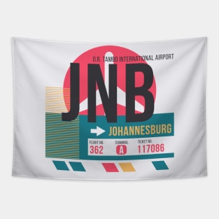 Johannesburg (JNB) Airport Code Baggage Tag Tapestry