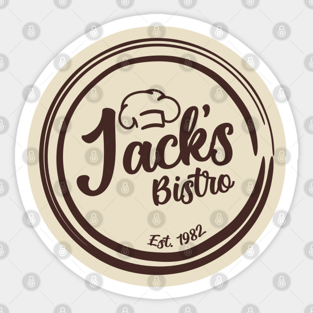 Jack's Bistro - Threes Company - Sticker