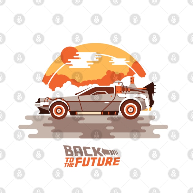 Back to the future car by Space wolrd