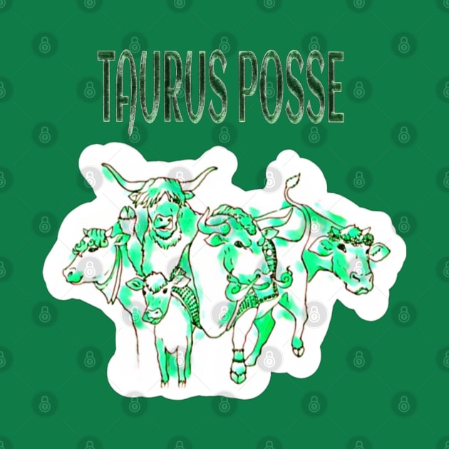 Taurus Posse Emerald Herd - Back by Subversive-Ware 