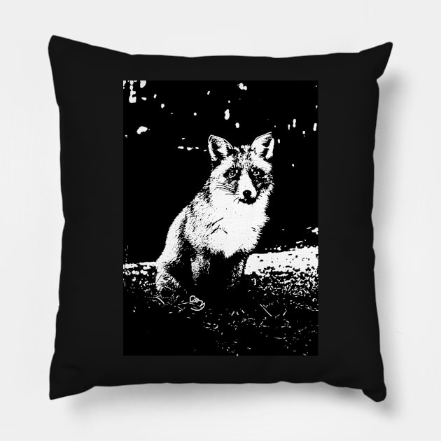 Fox Print Pillow by DashyDesigns