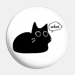 black cat says what Pin