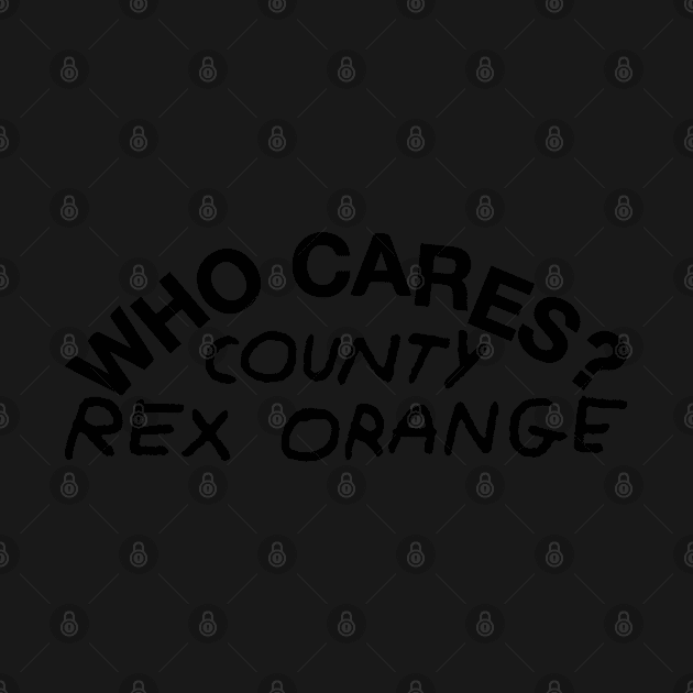 Rex Orange County Merch Who Cares by Nicolashca