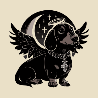 Dachshund Night Angel T-Shirt