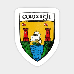 Corcaigh / Cork  / Vintage Style Crest Coat Of Arms Design Magnet