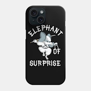 Elephant of Surprise | Funny Elephant Ninja Katana Kung Fu Phone Case