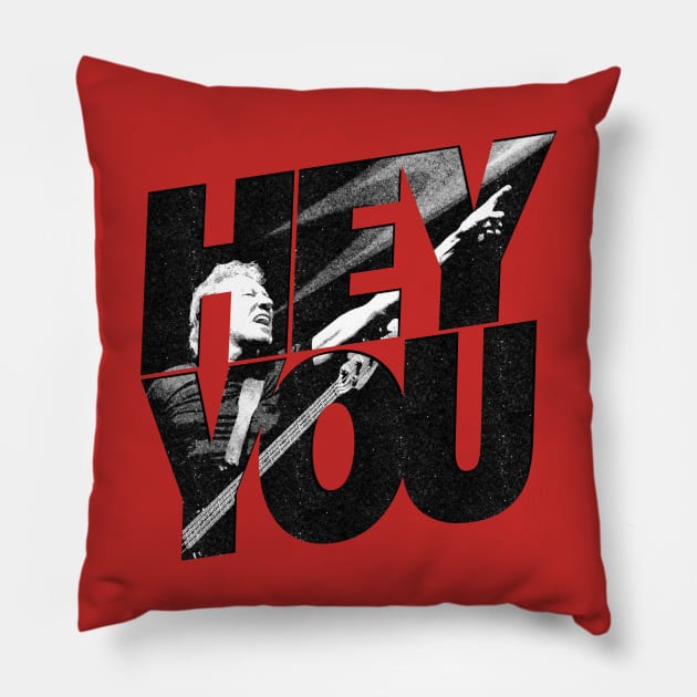 Hey You Pink Floyd Pillow by Aefe